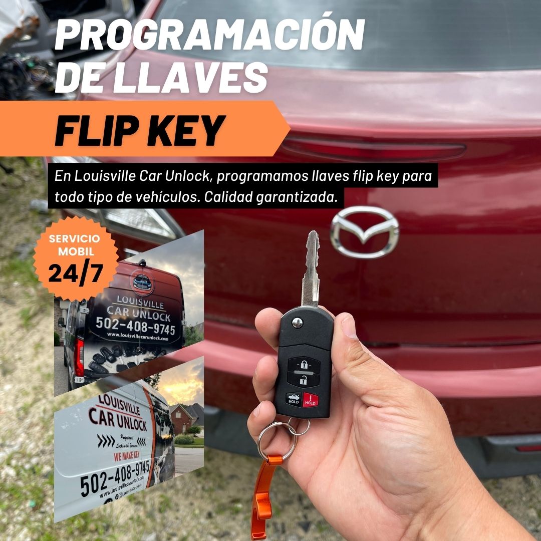 Servicios de programación de llaves flip key en Louisville, Kentucky