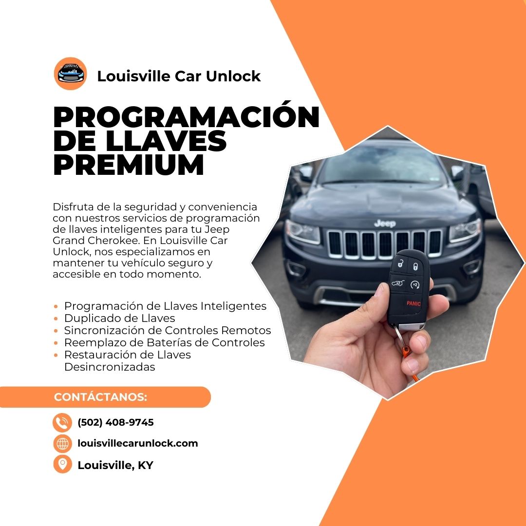 Servicios móviles de cerrajería automotriz en Louisville, Kentucky