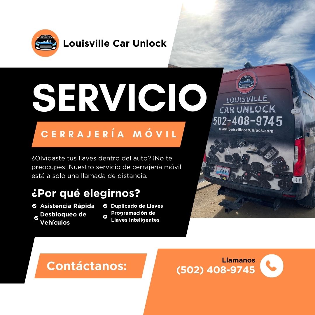 Imagen de la van de Louisville Car Unlock y servicios de cerrajería móvil.